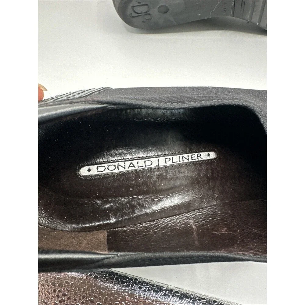 Donald J. Pliner Women’s Black Slip On‎ Wedge Comfort Shoes Size 8.5 M